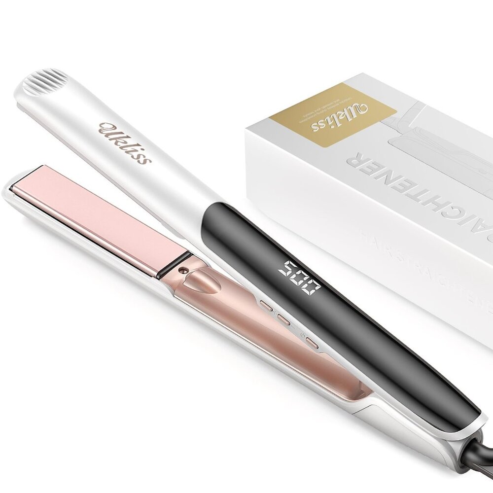 UKLISS Professional Flat Iron: MCH Ultra-Fast Heating in 30 Sec.10 Temp Settings